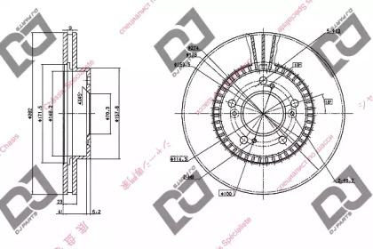 Тормозной диск DJ PARTS BD1046